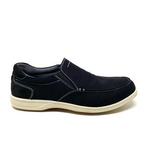 Florsheim Lakeside Canvas Moc Toe Slip-On Shoes Men’s 11 W Wide Black